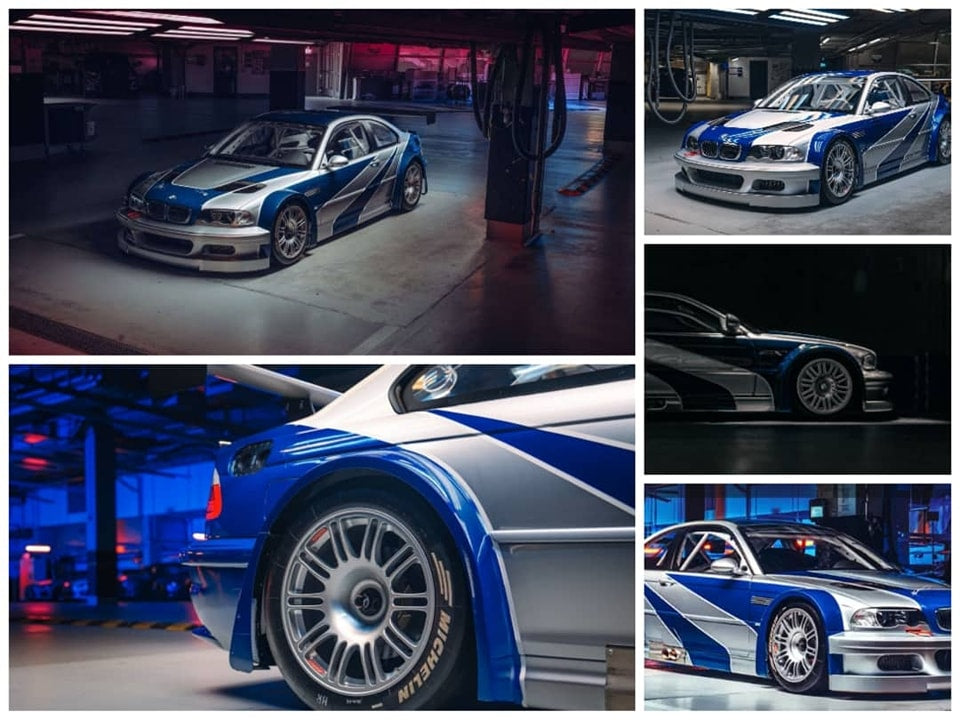 MJ 1:64 Diecast Model M3 E46 GTR Open-Hood,Visible Engine