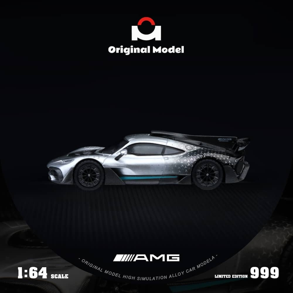 Original Model x Time Micro TM 1:64 Diecast Model AMG One Star Silver