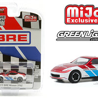 Greenlight 1:64 MiJo Exclusives Chrome Edition 2019 BRE Nissan 370Z (Red Chrome/White) Autographed by Peter Brock