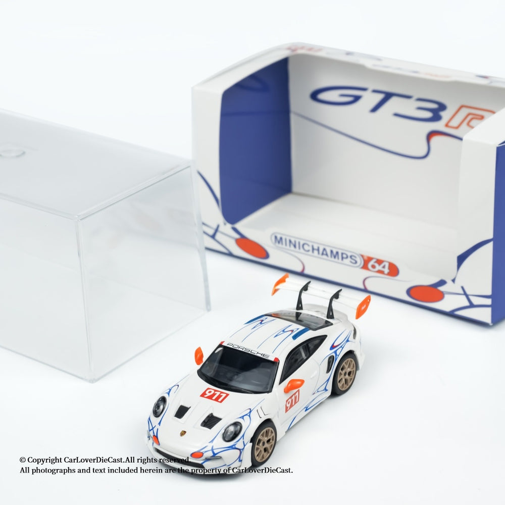 PORSCHE 911 (992) GT3 RS - 2024 - WHITE W ORANGE ACCENTS - EXCLUSIVE FOR CLDC