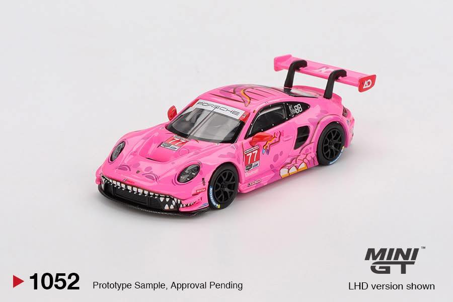 Mini GT Porsche 911 GT3 R #77 AO Racing 2024 IMSA ROAD AMERICA