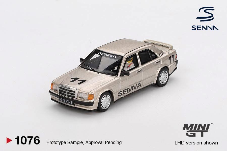 Mini GT Mercedes-Benz 190 E 2.3-16 #11 Ayrton Senna 1984 Nürburgring Race of