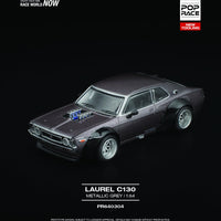 Pop Race PR640304 Nissan LAUREL C130 METALLIC GREY