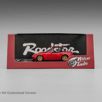 MicroTurbo MT 1:64 Diecast Model MX-5 Eunos Roadster (NA/Miata), Customized Camper Version Baked Paint Red Each comes with Roof-rack+Surfboard