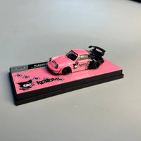 Decode Model 1:64 Diecast Model Kuromi PinkBlack Livery A) RWB964 GT Wing