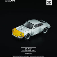Pop Race PR640201 Porsche SINGER 911 SCCS HOMAGE YELLOW/SILVER