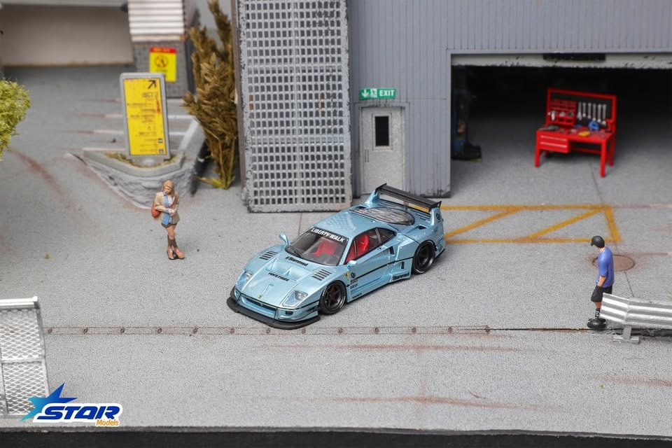 STAR MODEL 1:64 Diecast Model LB-Works F40 Limited 499pcs each Ice Blue