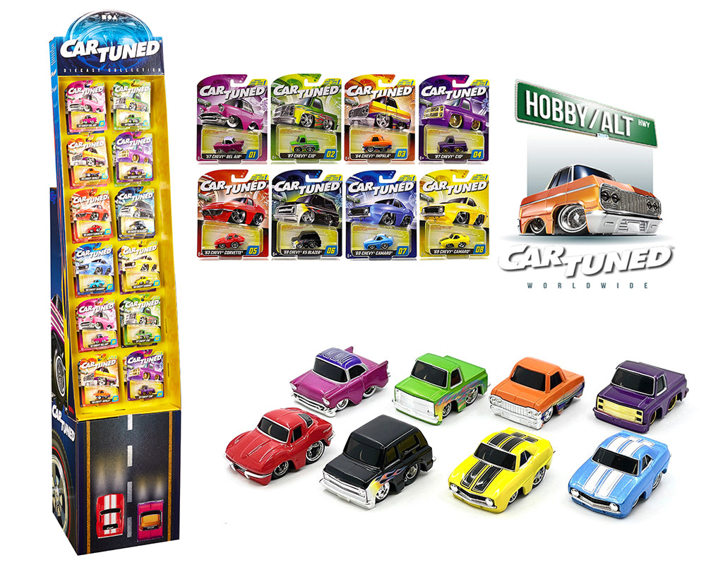 (Preorder) CarTuned 1:64 Series 1 Hobby Assortment 2024 SIDEKICK DISPLAY