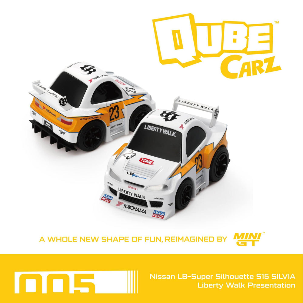 MiniGt QubeCarz Nissan LB-Super Silhouette S15 SILVIA   Liberty Walk Presentation/Blister packaging