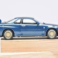 Stance Hunters SH 1:64 Diecast Model Skyline GT-R R34 V-SPEC-II B)  Full Carbon Blue
