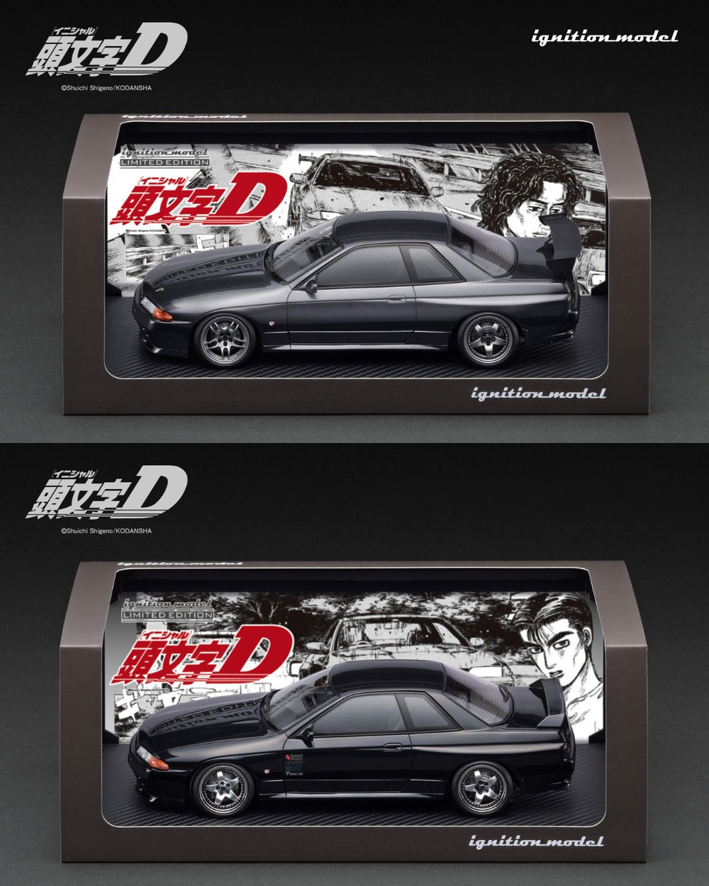 Ignition Model INITIAL D Collection! Rin Hojo’s Skyline GT-R NISMO (BNR32) Takeshi Nakazato’s Skyline GT-R NISMO (BNR32)