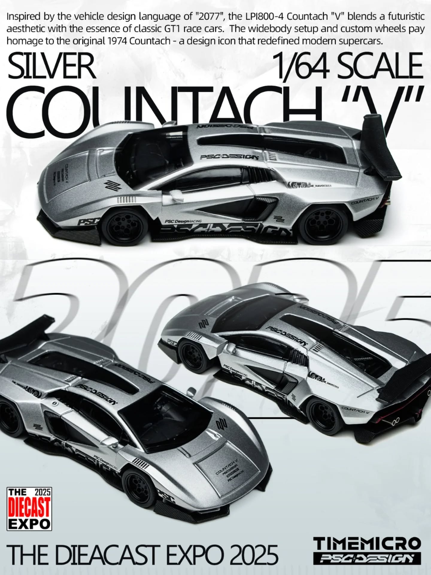 Time Micro Exclusive Event Model 2077" LP800-4 Countach "V"