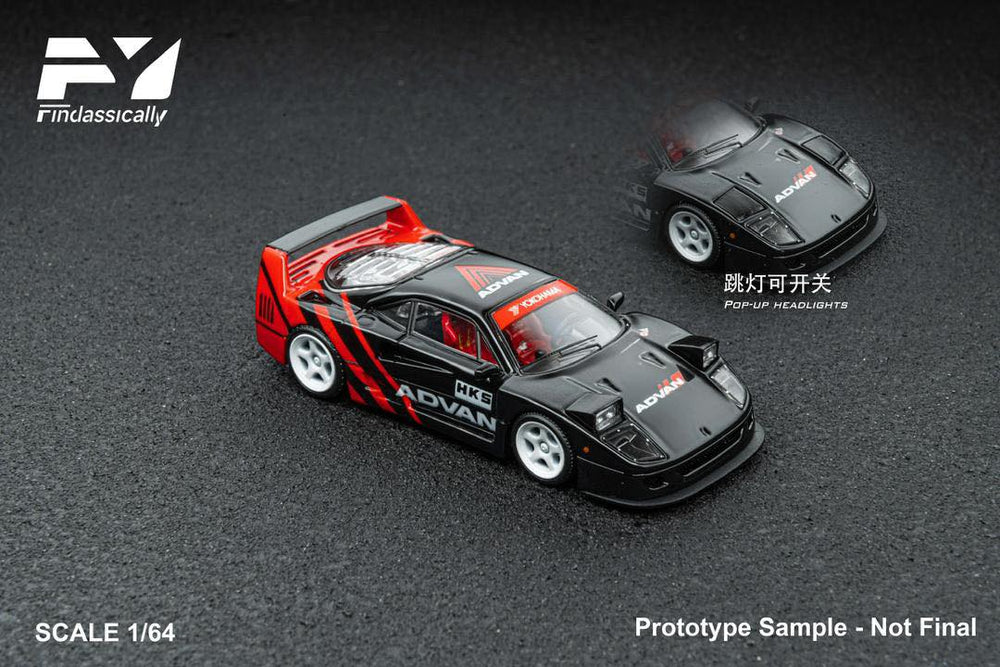 Finclassically 1/64 F40 Diecast Model. A. ADVAN Livery