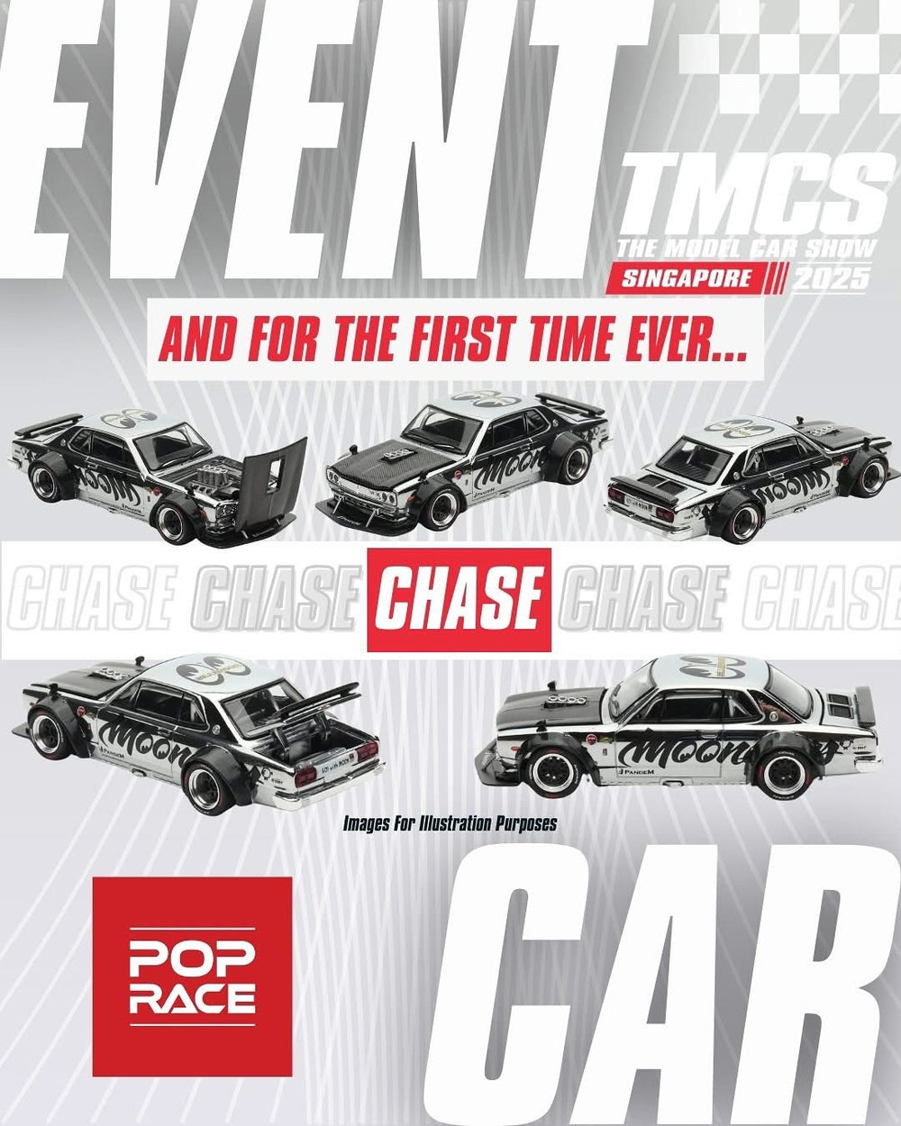 Pop Race The Model Car Show Exclusive Skyline Drift Hokosuka Mooneyes Chase