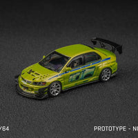 FINCLASSICALLY 1:64 Diecast Model Mitsubishi Lancer Evolution 9  A. Green Fast & Furious