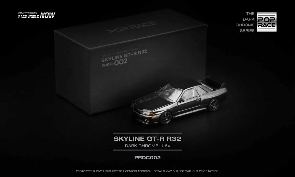 Pop Race PRDC002 THE DARK CHROME SERIES R32 GT-R DARK CHROME