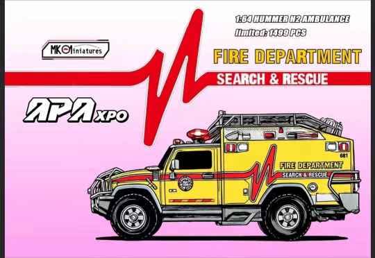 FOSHAN APA XPO EVENT EXCLUSIVE 2025 SERIES MK Miniatures Humvee Rescue
