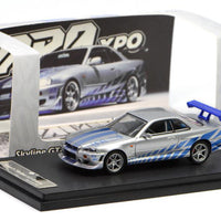 KOD Foshan Exhibition Limited Edition 1/64 Skyline GTR R34 Paul Walker Gradient
