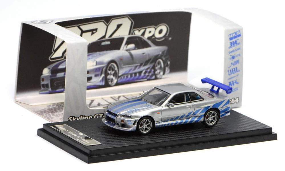 KOD Foshan Exhibition Limited Edition 1/64 Skyline GTR R34 Paul Walker Gradient