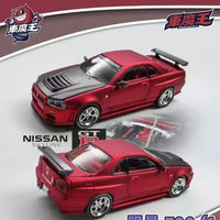 DK 1/64 Foshan Exhibition Limited Edition LBWK NISSAN GT-R R35 RR Red
