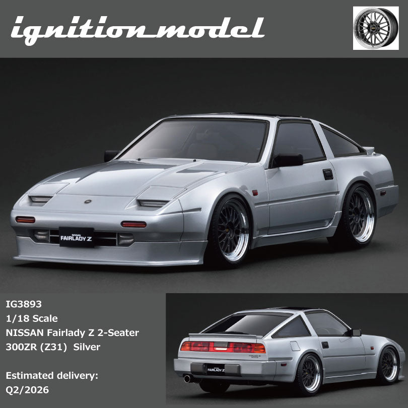 Ignition Model IG3893  1/18  NISSAN Fairlady Z 2-Seater 300ZR (Z31) Silver