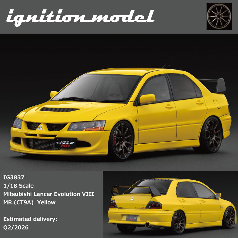 Ignition Model IG3837  1/18  Mitsubishi Lancer EvolutionⅧ MR (CT9A) Yellow