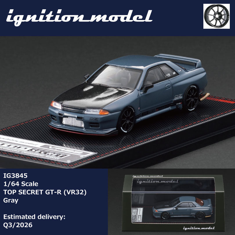 Ignition Model IG3845 1/64 TOP SECRET GT-R (VR32) Gray