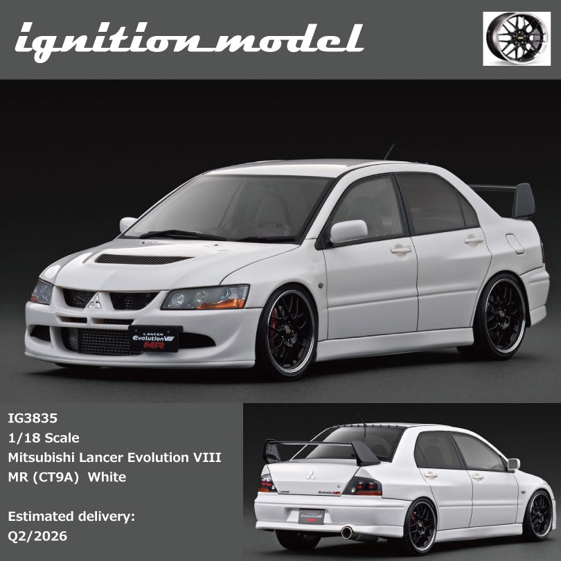 Ignition Model IG3835  1/18  Mitsubishi Lancer EvolutionⅧ MR (CT9A) White