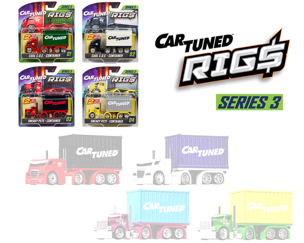 CarTuned 1:64 Container Rigs Series 3 – Assortment