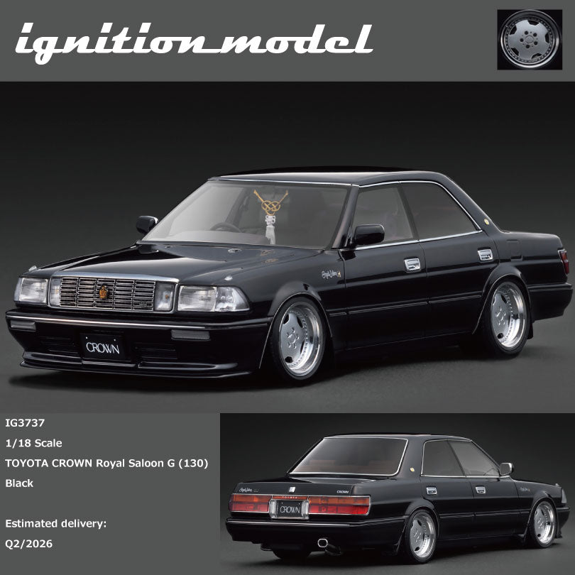Ignition Model IG3737  1/18  TOYOTA CROWN Royal Saloon G (130) Black)