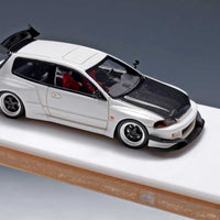 YM Model 1:64 Resin Model  Pandem Civic EG4 K20 Carbon-Hood Color: White