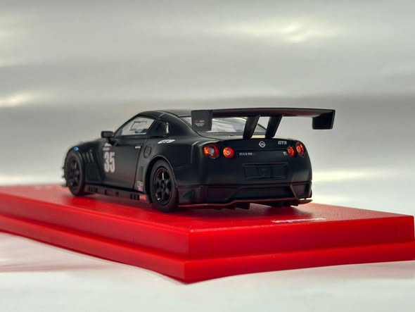 Kyosho 1:64 Diecast Model Car Auto Expo Singapore 2025 MOTN  Nissan Nismo GT-3 GTR Matt Black #35 Livery