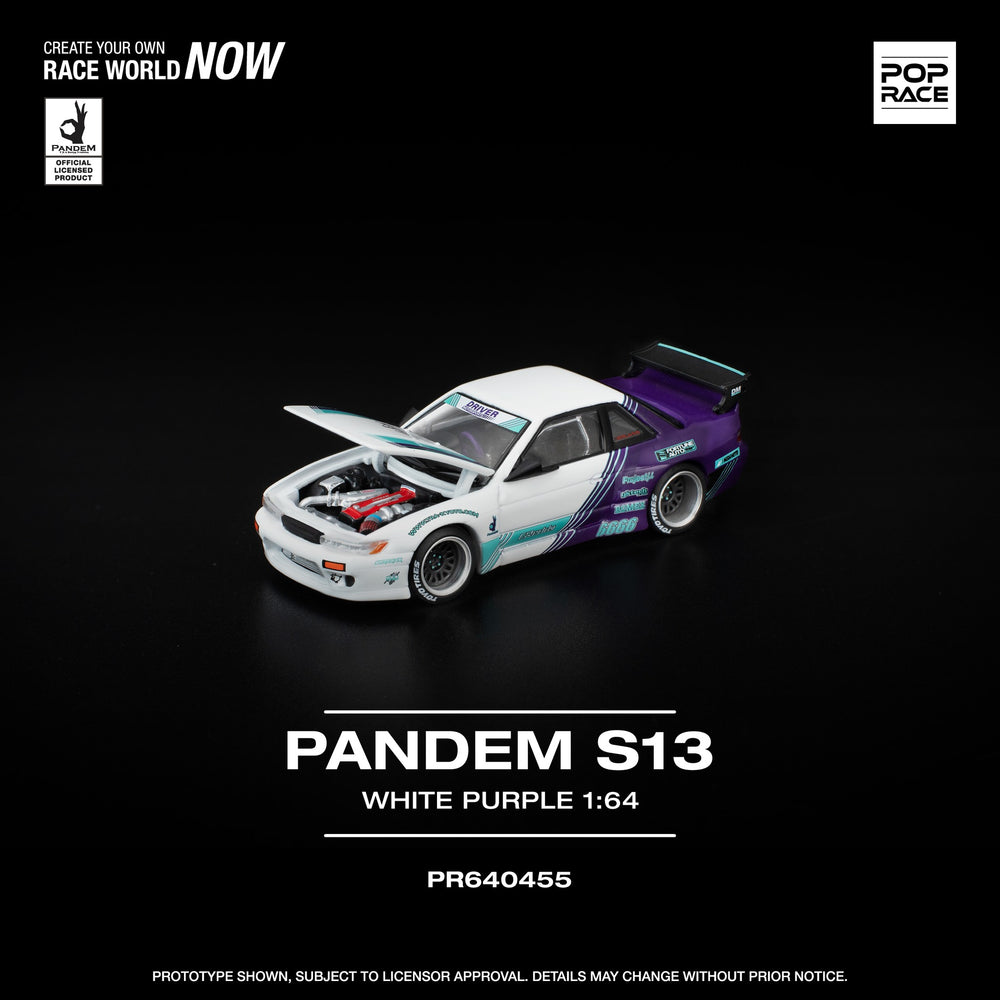 Pop Race PR640455 PANDEM S13 WHITE PURPLE
