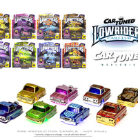 (Preorder) CarTuned 1:64 Lowriders SHOW GLOW Series 1 Assortment of 8 Styles 2025 – L.E.D. Light Up Chassis