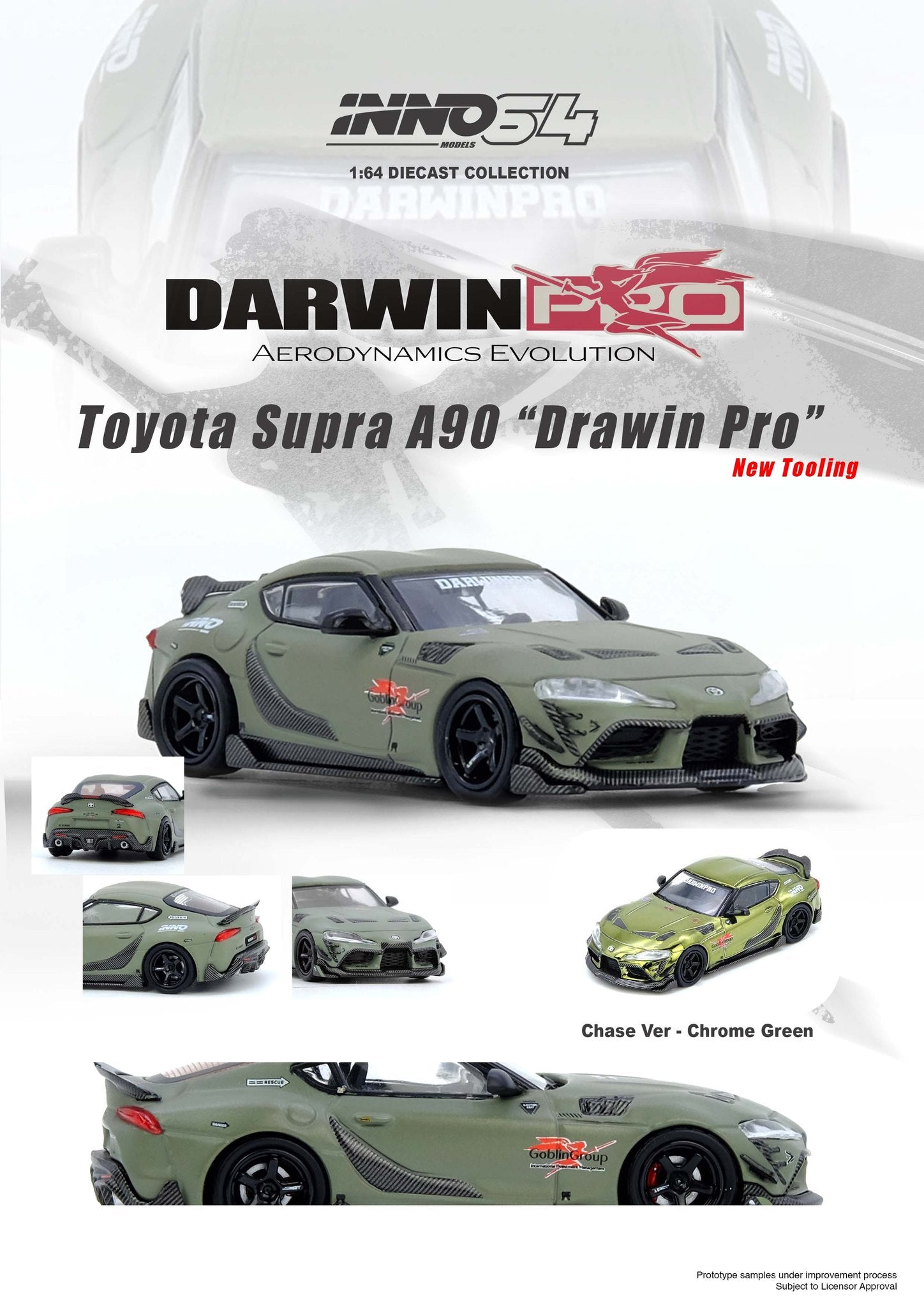 INNO64 TOYOTA SUPRA A90 DARWIN PRO Matt Green