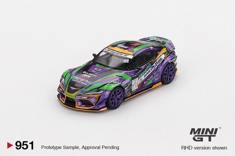 (BUKAN REGULER PRE ORDER) BLISTER PACKAGING + CHROME COLOR ! MGT00951 - Toyota GR Supra KUHL 2021 D1GP EVANGELION RACING / D1