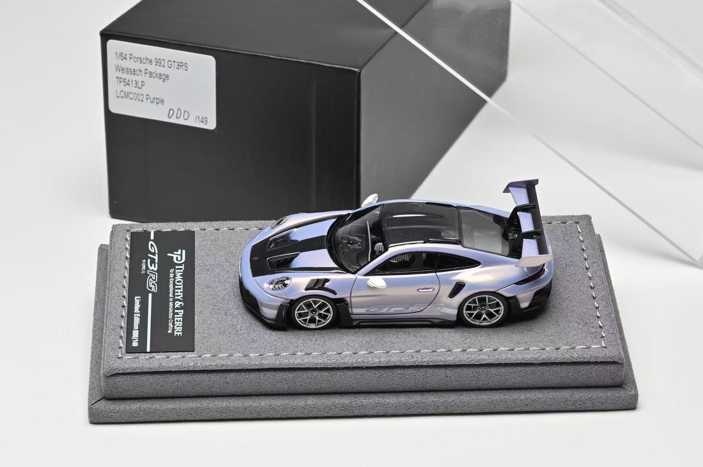 TP TIMOTHY & PIERRE 1/64 Porsche 911 992 GT3 RS A - Purple