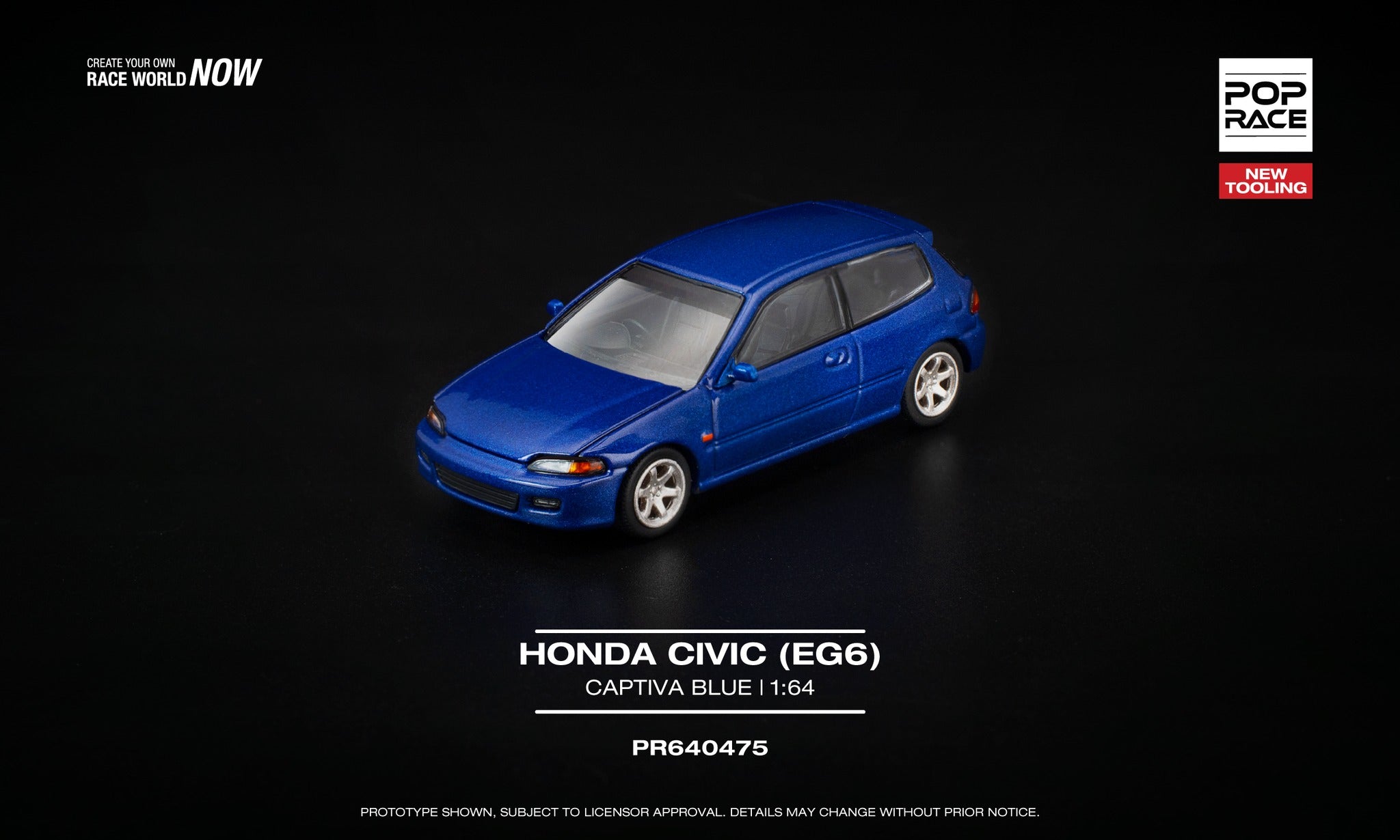 Pop Race PR640475 HONDA CIVIC (EG6) CAPTIVA BLUE