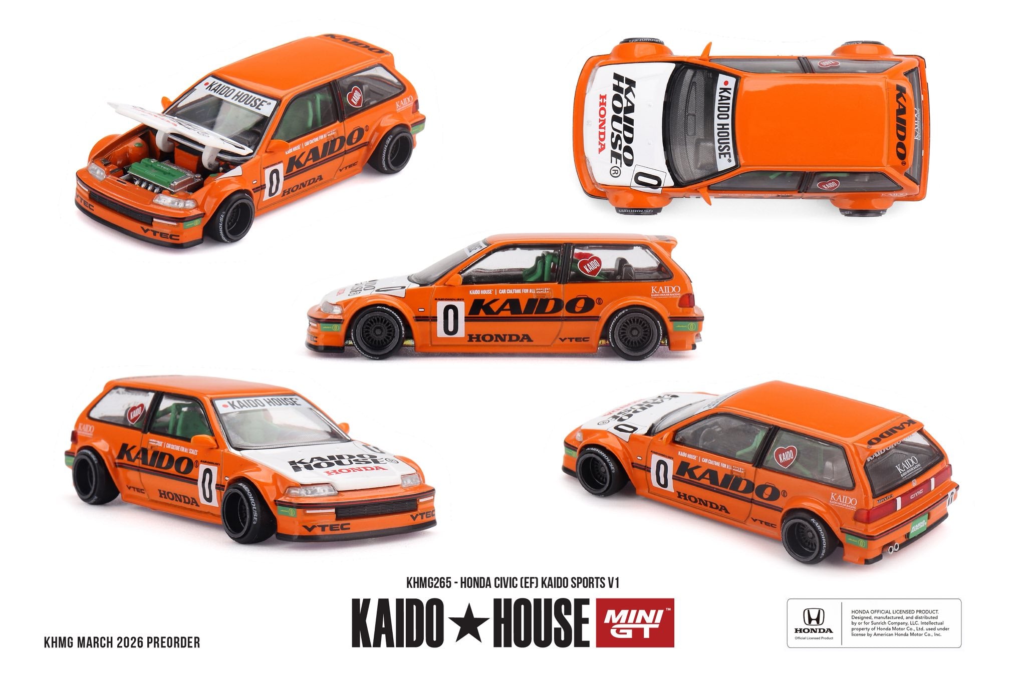 Kaidohouse KHMG265 Honda Civic (EF) Kaido Sports V1*
