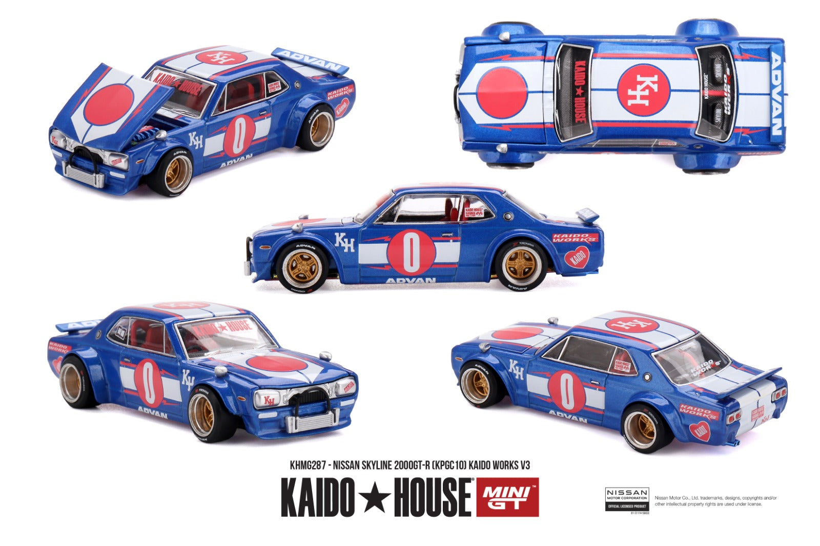Kaidohouse KHMG287 Nissan Skyline 2000GT-R (KPGC10) Kaido Works V3