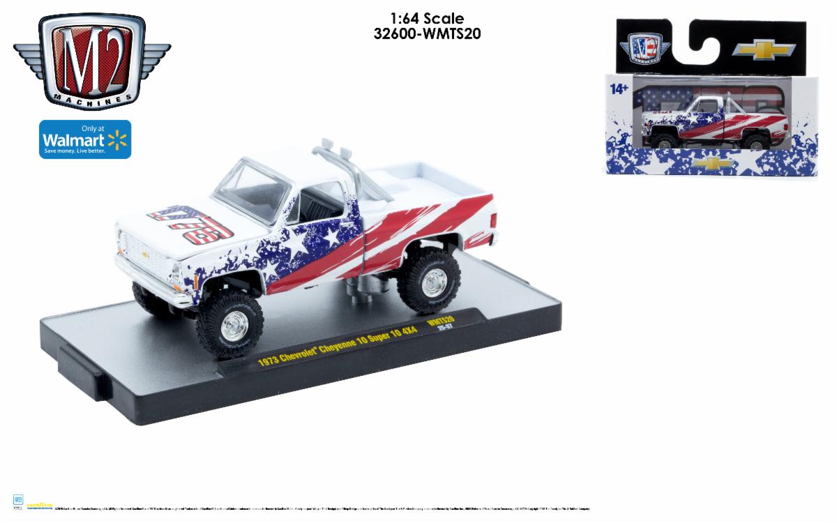M2 Machines 1:64 Scale Patriotic Series  32600-WMTS20