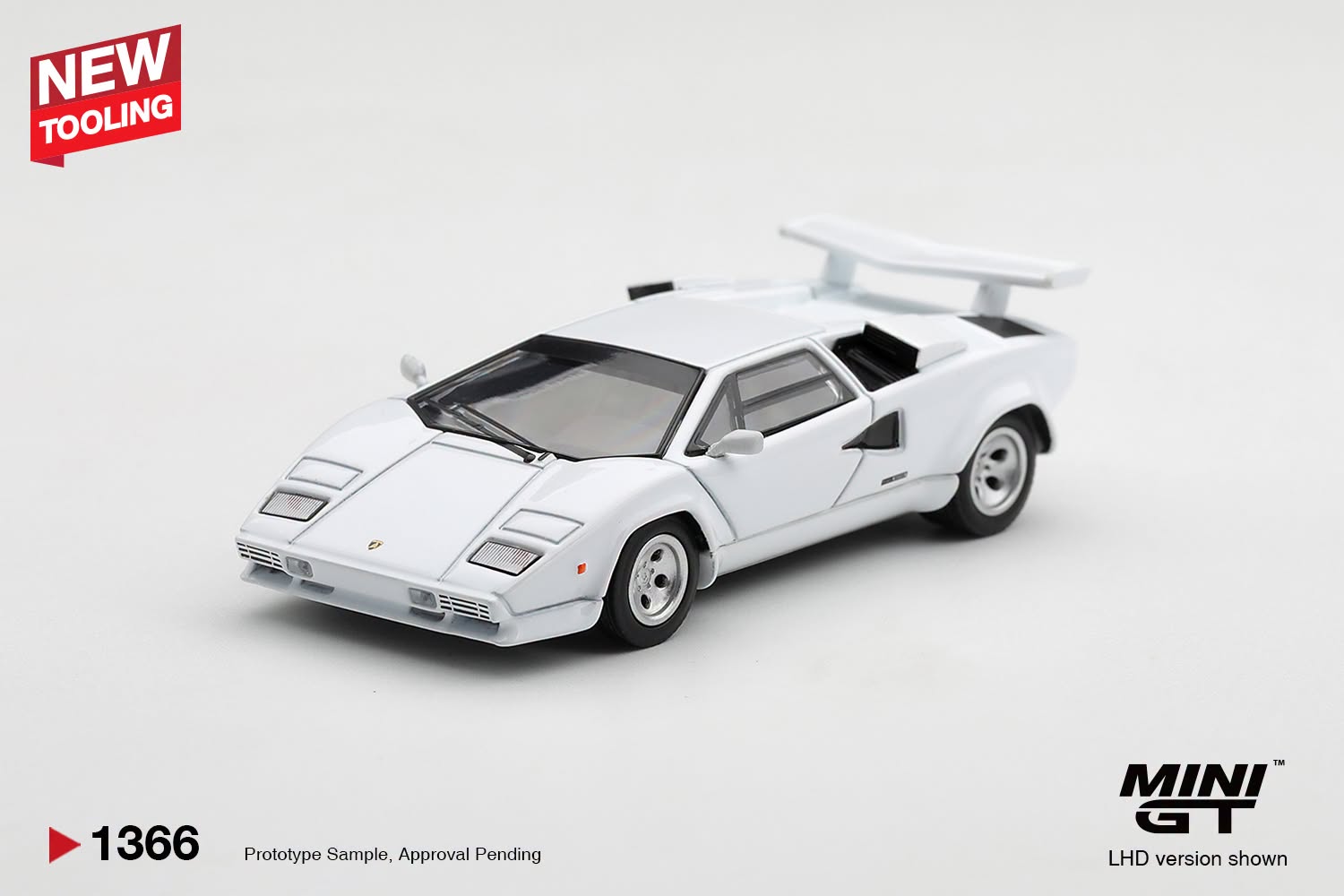 PreOrder -MiniGT Lamborghini Countach LP500S White