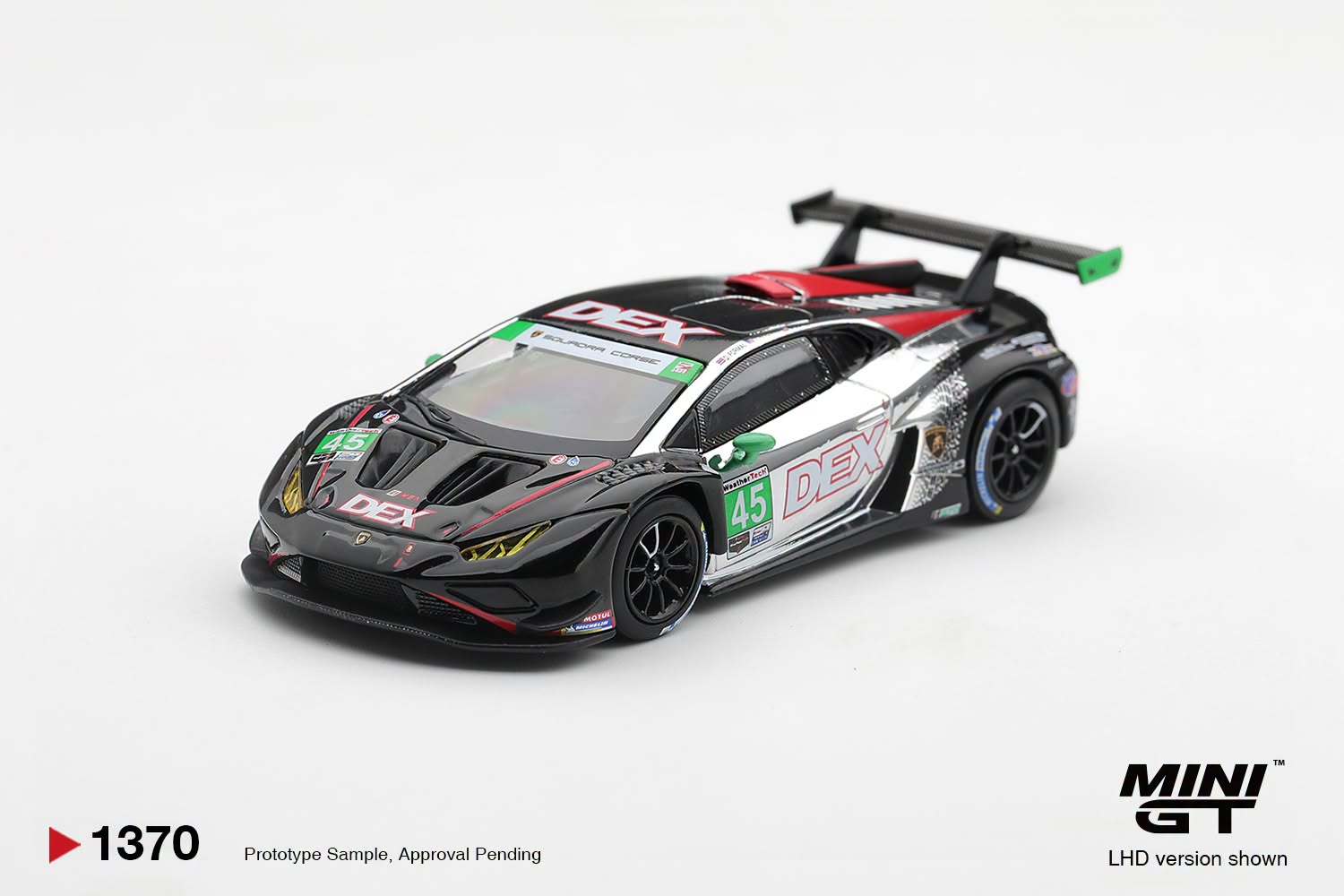 PreOrder -MiniGT Lamborghini Huracan GT3 EVO2 #45 DEX Wayne Taylor Racing  2025 IMSA Chevrolet Grand Prix Class Winner