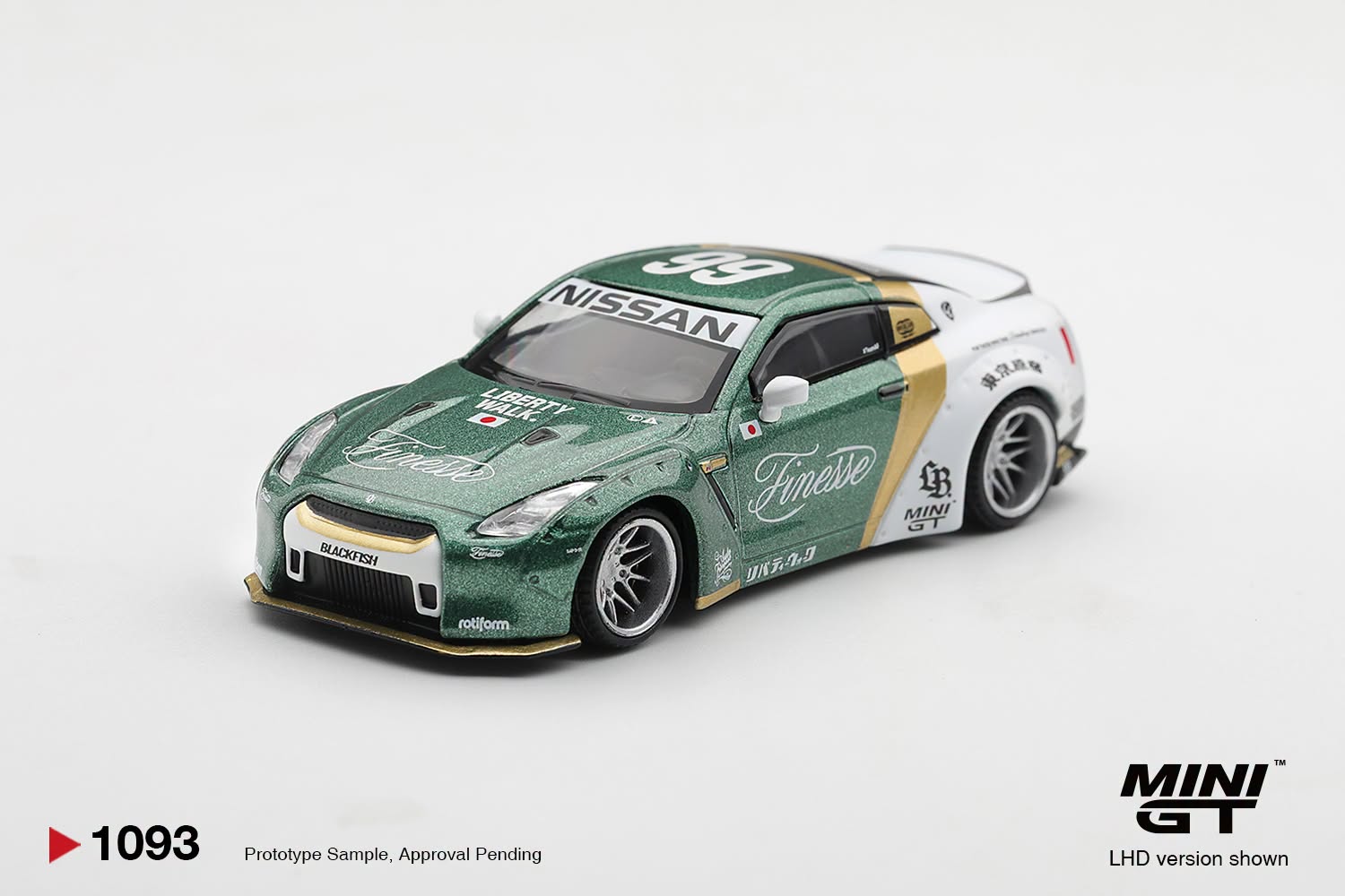 PreOrder -MiniGT Nissan GT-R (R35) LB★WORKS  Type 1, Custom Ducktail Auto Finesse