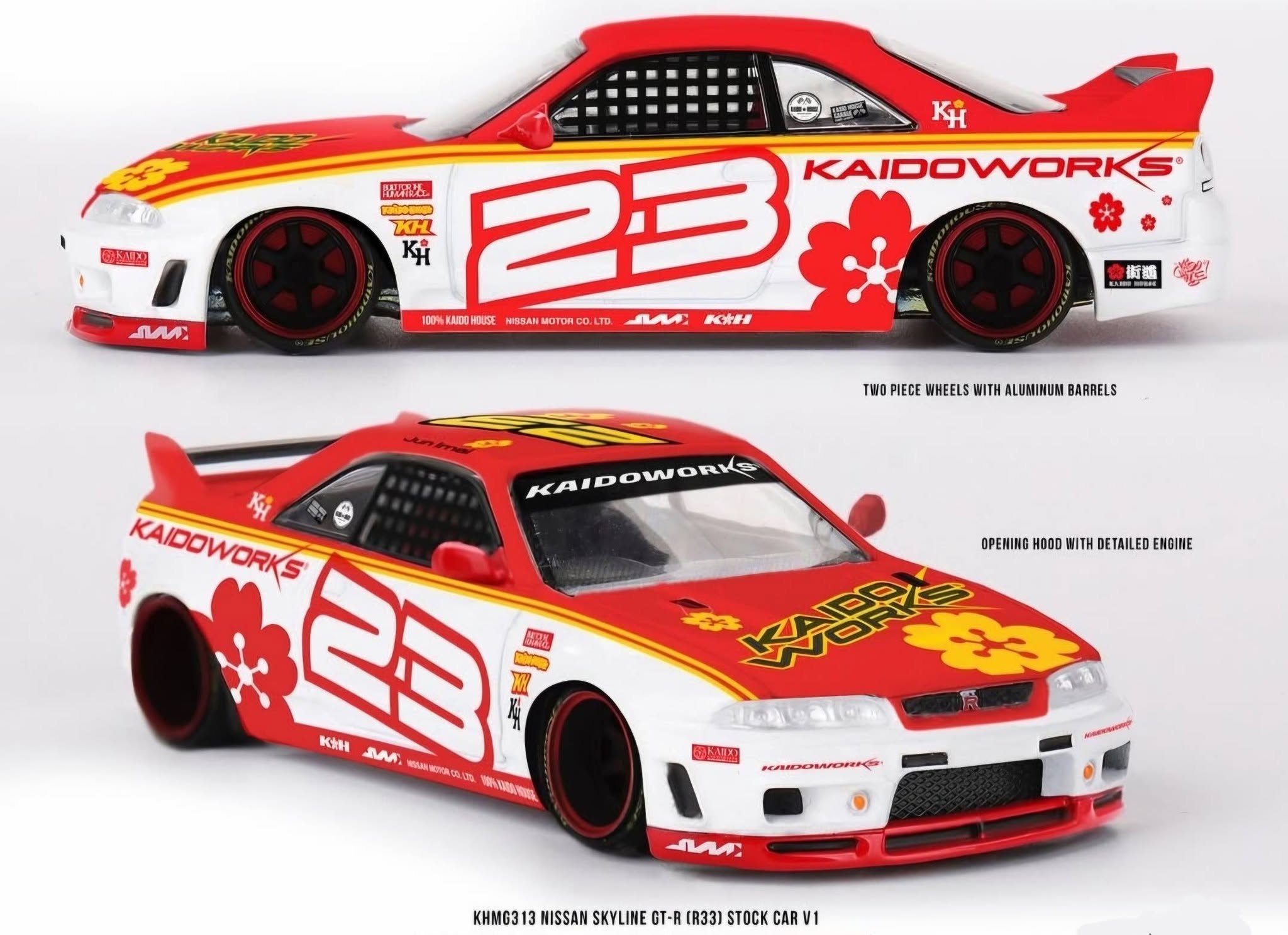 Kaidohouse KHMG313 Nissan Skyline GT-R R33 Stock Car V1