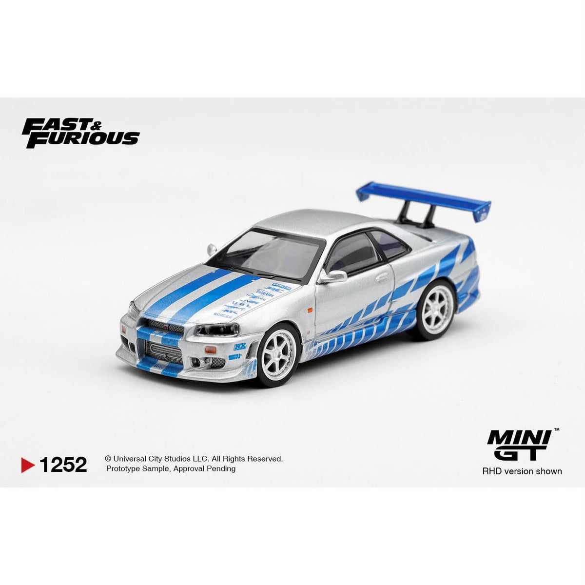 MiniGT MGT01252-BL Nissan Skyline GT-R C-West 2 Fast 2 Furious Brian O’Conner