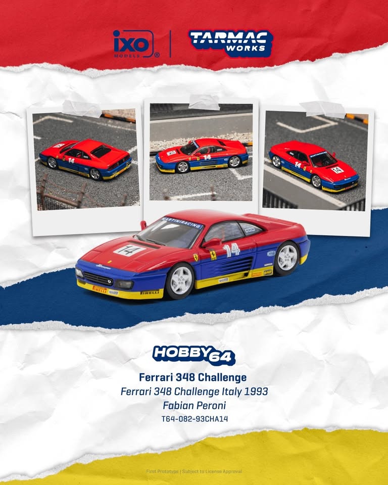 Tarmac Ferrari 348 Challenge Ferrari 348 Challenge Italy 1993 Fabian Peroni