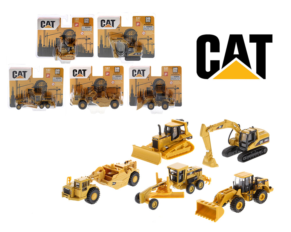 (Preorder) CAT 1:87 Micro Constructors Assortment with 5 Styles