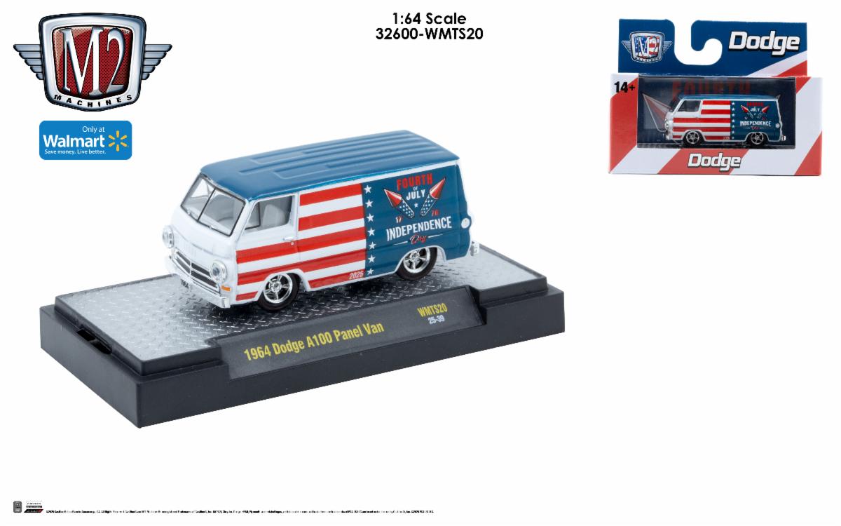 M2 Machines 1:64 Scale Patriotic Series  32600-WMTS20