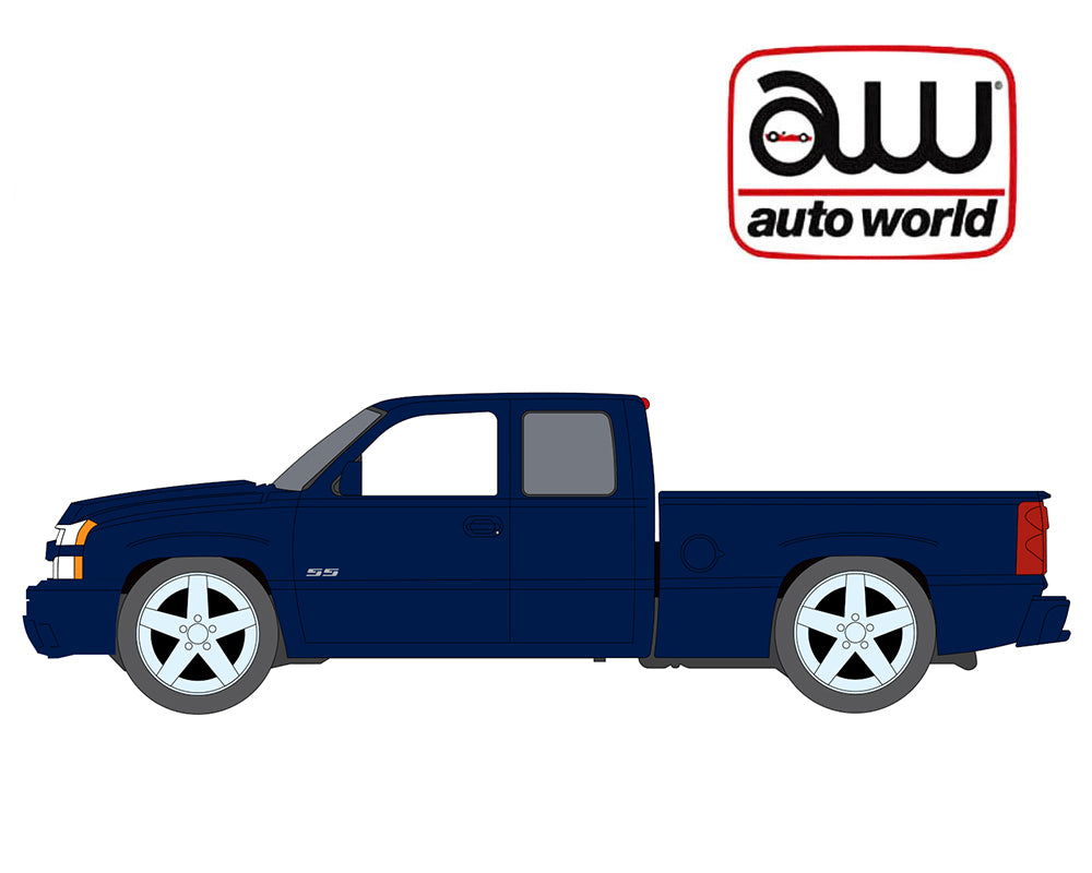 (Preorder) Auto World 1:64 2026 Premium Release 2A – 2003 Chevy Silverado SS – Blue